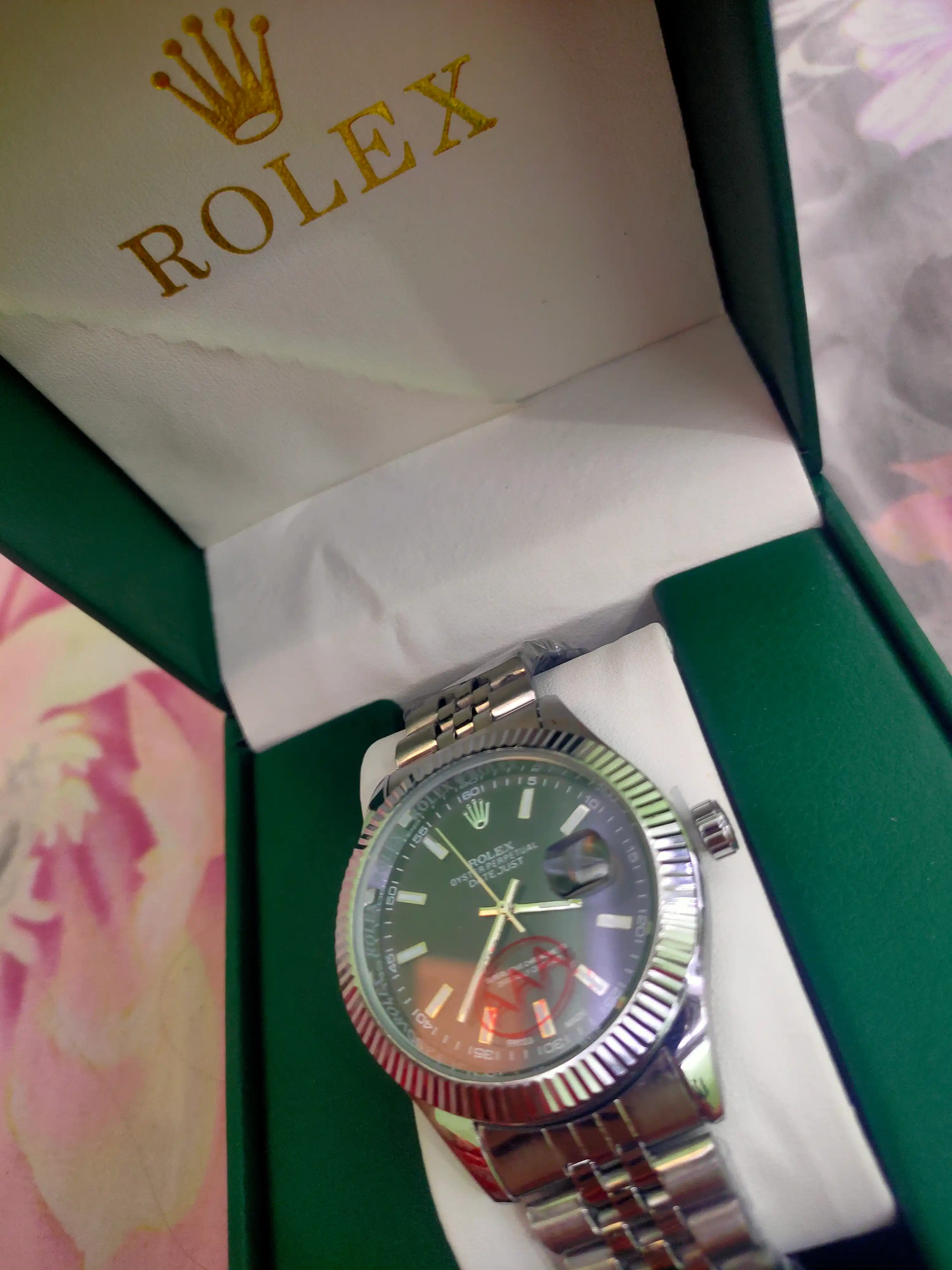 Erkaklar qo'l soati Rolix datejust 42 mm, kvarts mexanizmli, sovg'a to'plami bilan birga