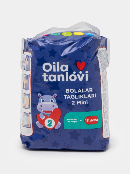 Подгузники Oila Tanlovi, 2 MINI, 13 шт
