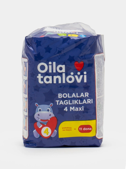 Подгузники Oila Tanlovi, 4 MAXI, 11 шт