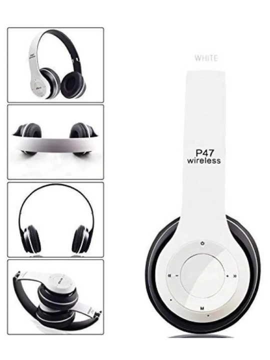 Наушники P47 Bluetooth, складные, стерео звук, слот для SD карты