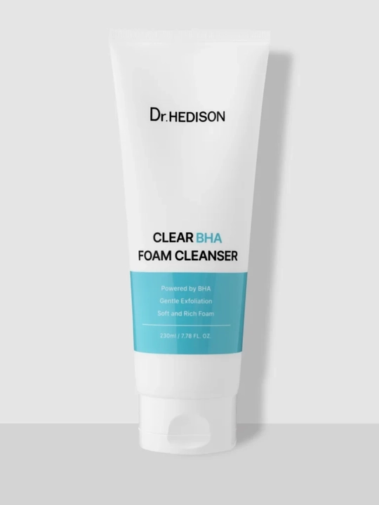 Toshmalarga qarshi yuz uchun tinchlantiruvchi penka Dr.HEDISON Clear BHA Foam Cleanser