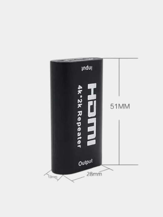 HDMI kirishi 15 metrgacha HDMI chiqishi 25 metrirgacha ulagich 2K, 4K sifat