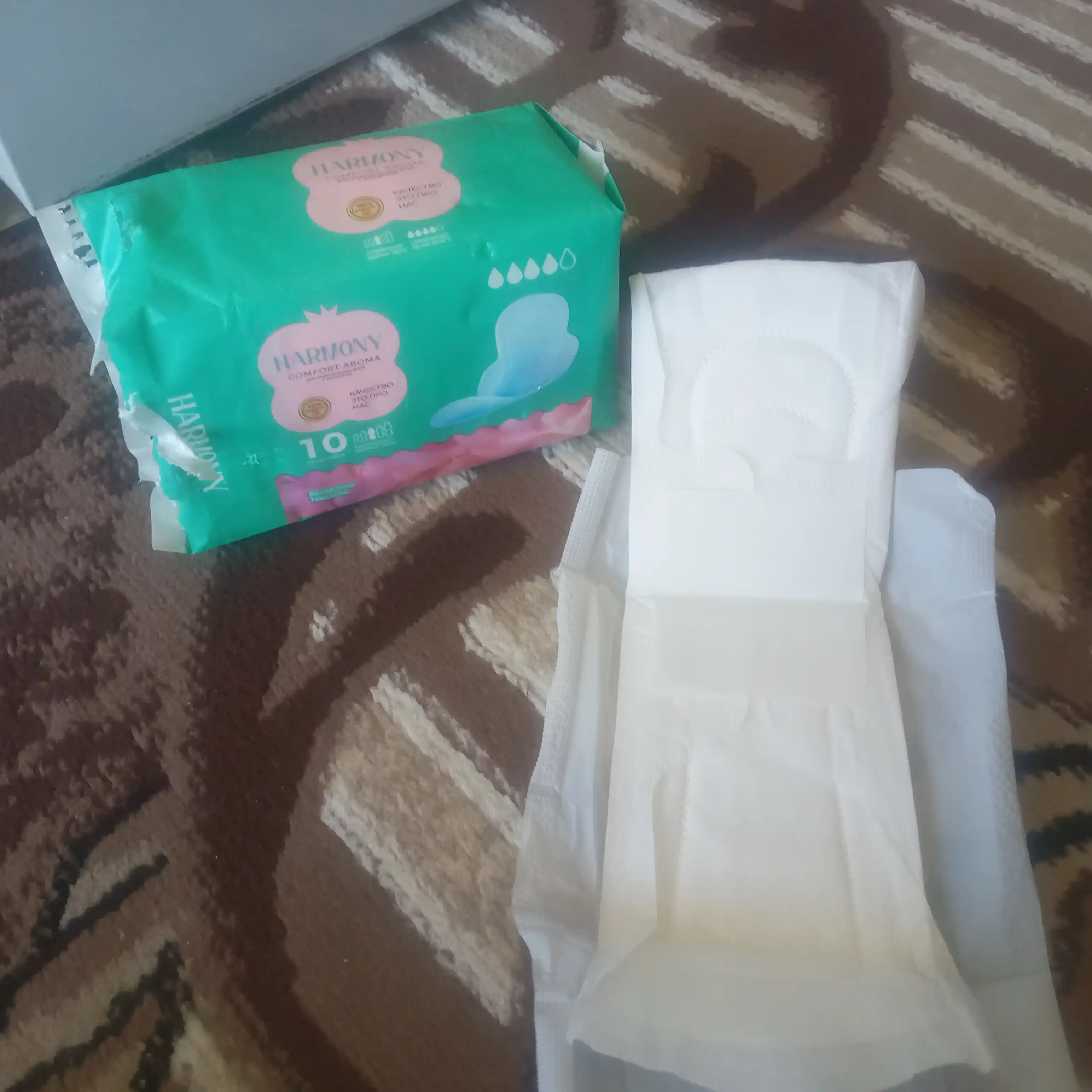 Ayollar uchun gigiena prokladkalari Harmony Comfort Aroma, 280 mm, 10 dona