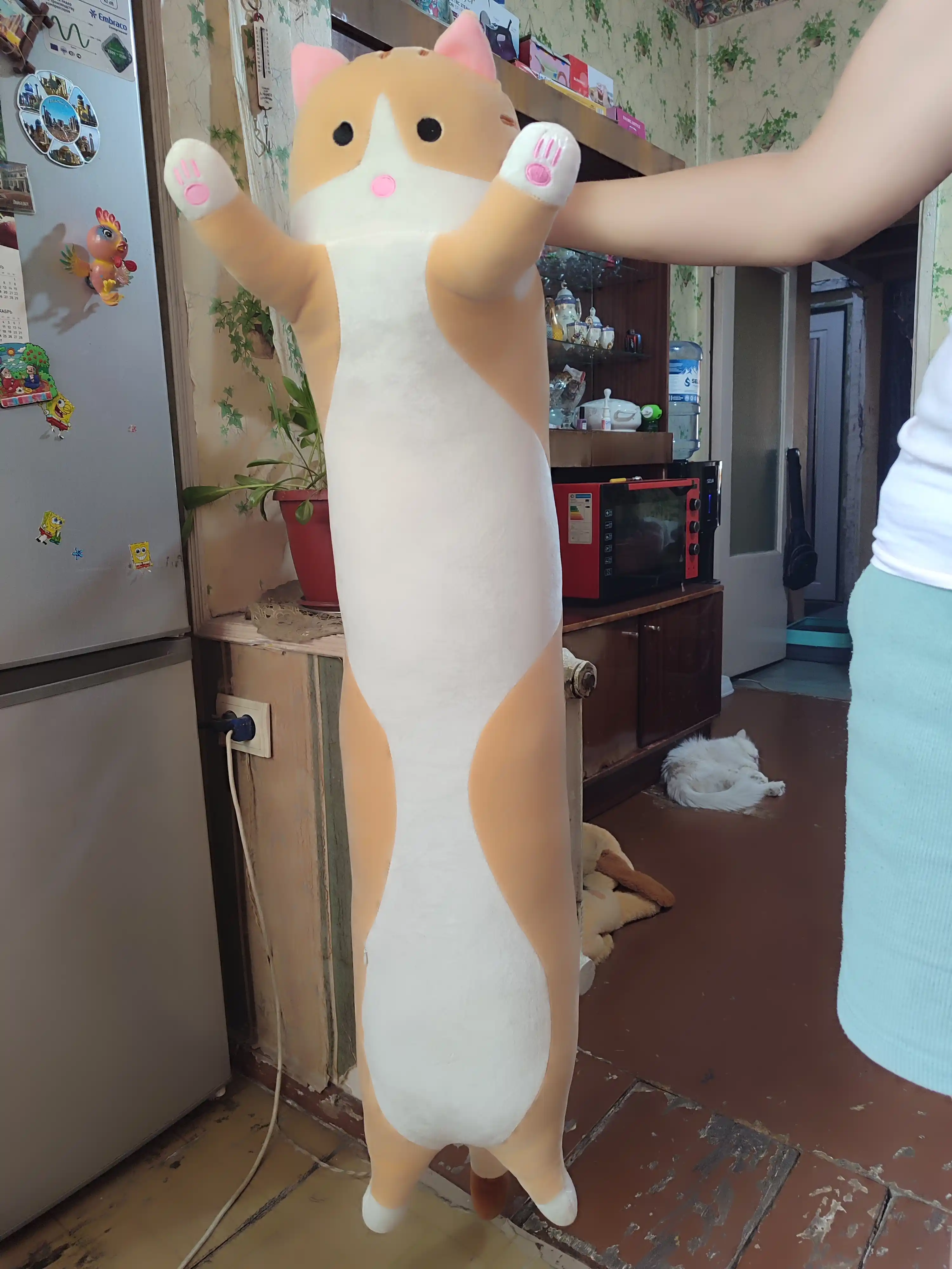Кот-батон, мягкая игрушка-подушка Cat Loaf, плюшевый
