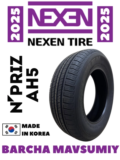 Шины NEXEN N'PRIZ AH5, 2025 года, всесезонные, сделаны в Корее