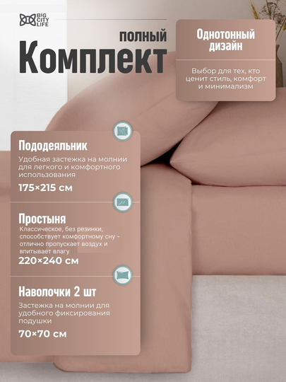 Комплект постельного белья, двуспальный и односпальный, Big City Life