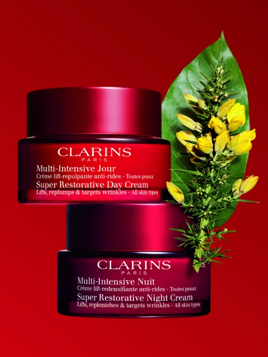 Набор для лица Clarins Super Restorative Day & Night Set, 2 в 1 - 