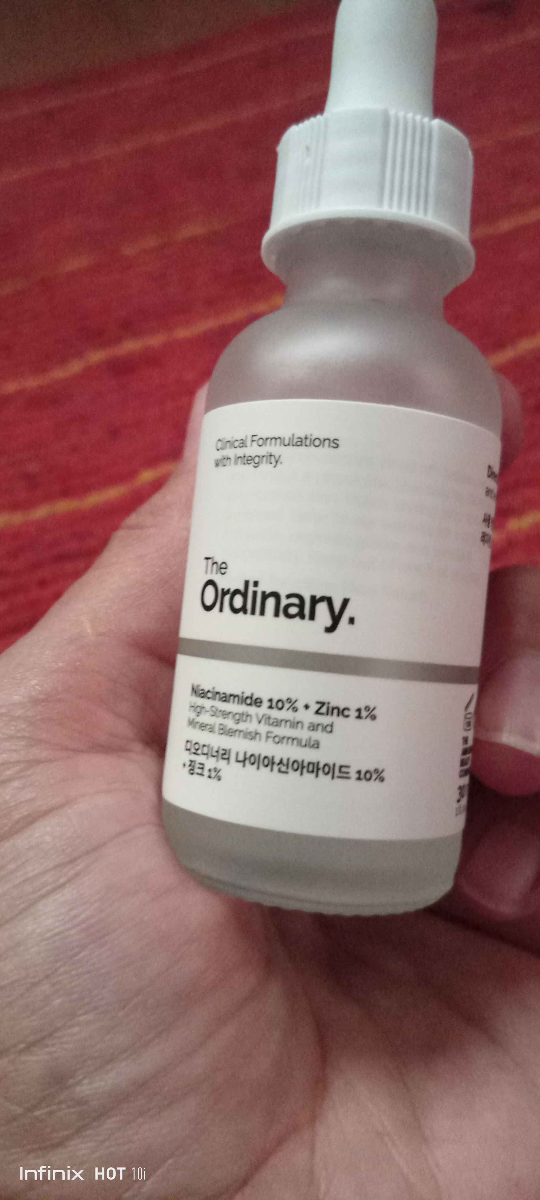 Сыворотка для лица с ниацинамидом и цинком The Ordinary Niacinamide 10% + Zinc 1%, 30 мл