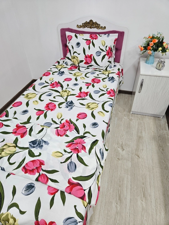Комплект постельного белья, односпальное, ткань ПОПЛИН 100% хлопок