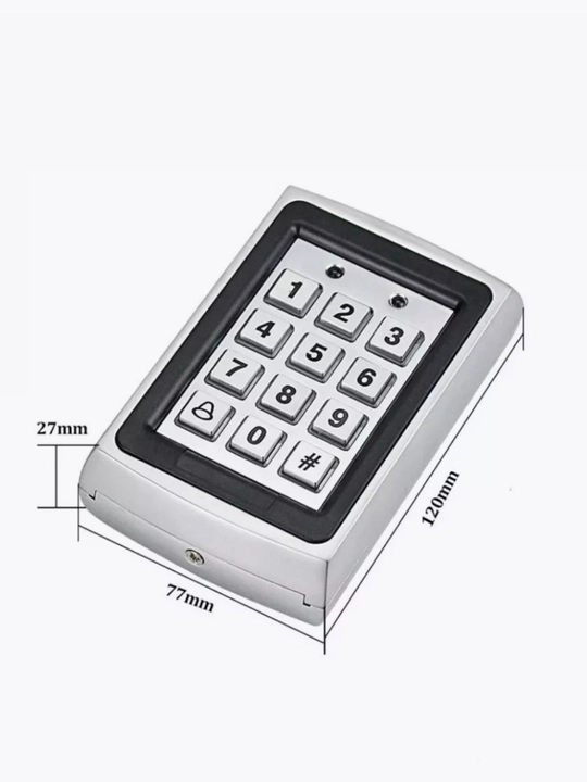 7612 model – tezkor RFID karta va kodli eshik ochish tizimi, antivandal, suvga chidamli
