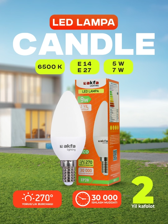 LED ЛАМПА CANDLE - 