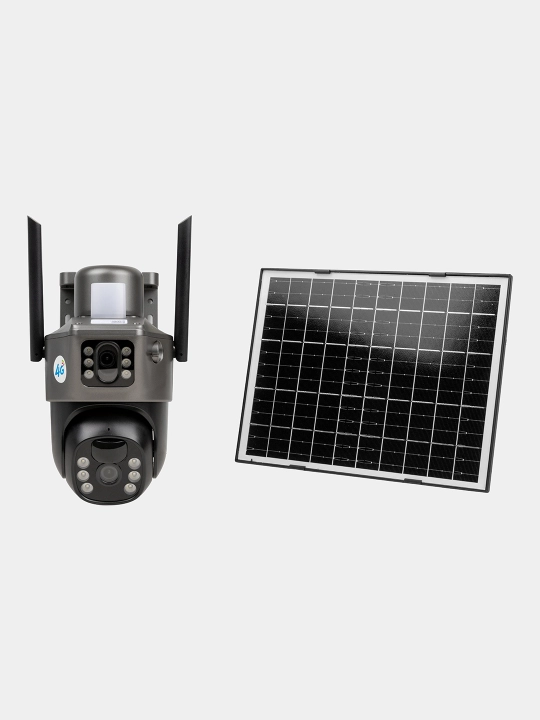 Камера Wi-Fi 4G уличные умные V380 PRO Wi-Fi солнечной панелью, двойной и тройной объектив