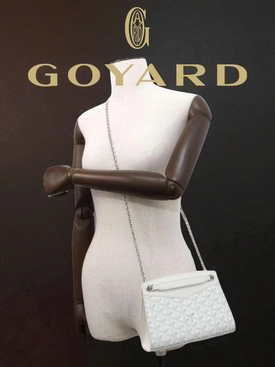 Goyard ayollar sumkasi, yelka orqali, kross bodi qizlar uchun 8 mart sovg'a mini ko'k qora