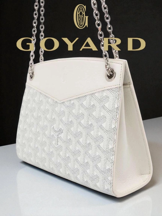 Goyard ayollar sumkasi, yelka orqali, kross bodi qizlar uchun 8 mart sovg'a mini ko'k qora