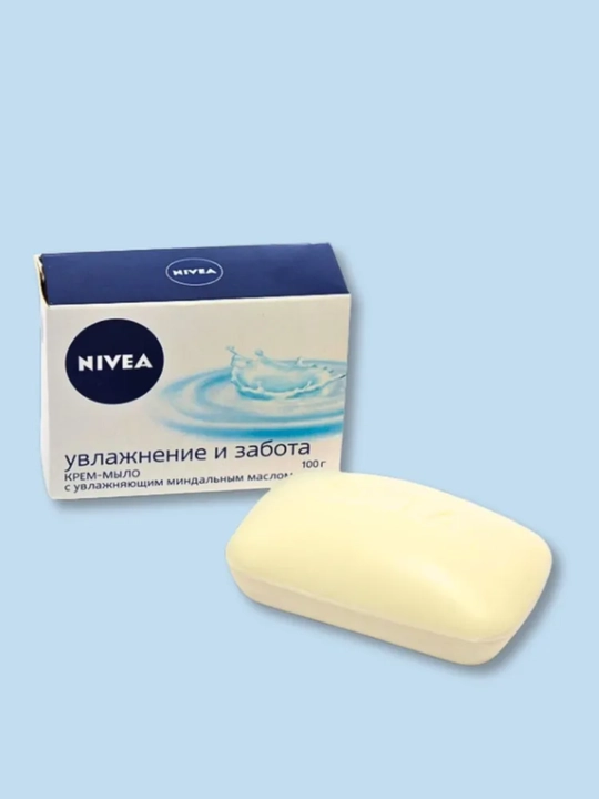 Крем-мыло Nivea, мыло для лица и тела, увлажняющее, женское и мужское мыло, 100 г - 