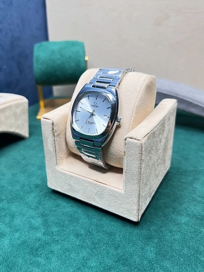 Мужские часы Omega Seamaster, классические, кварцевый механизм — AXABRND-OMEGA60-БЕЛЫЙ