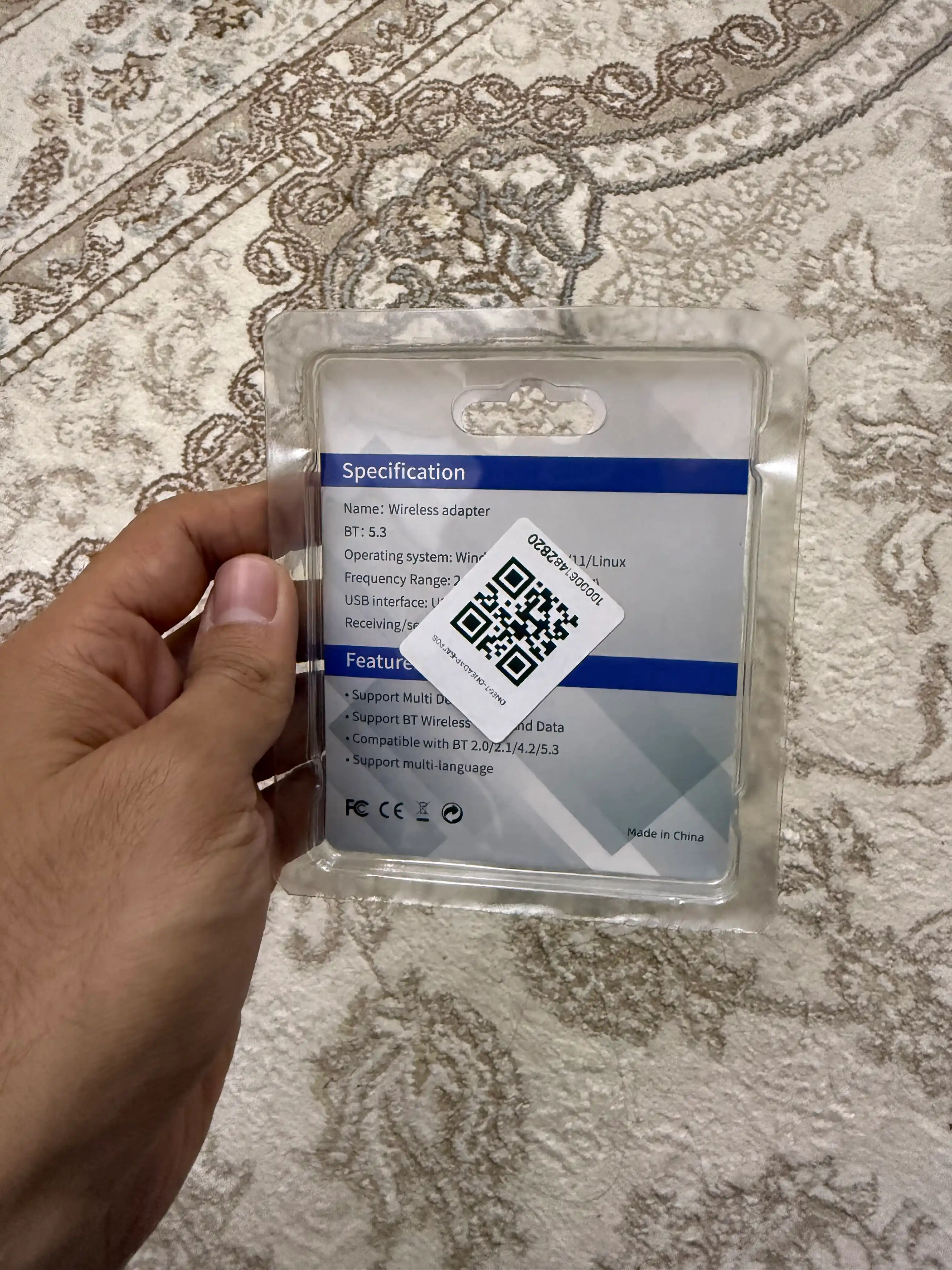 WI-FI адаптер, Bluetooth адаптер, без помех, 150 - 1300 Мбит, с, Wi-Fi + Bluetooth  2 в 1