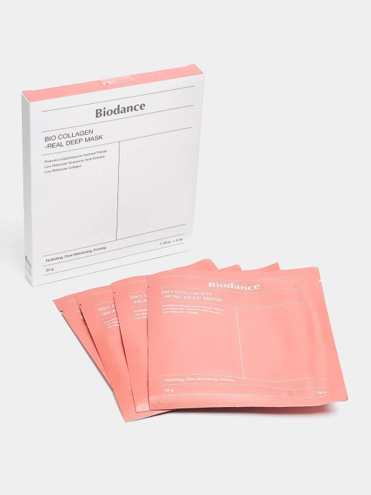 Маска для лица Biodance Bio Collagen Real Deep Mask коллагеновая тканевая маска 34 г