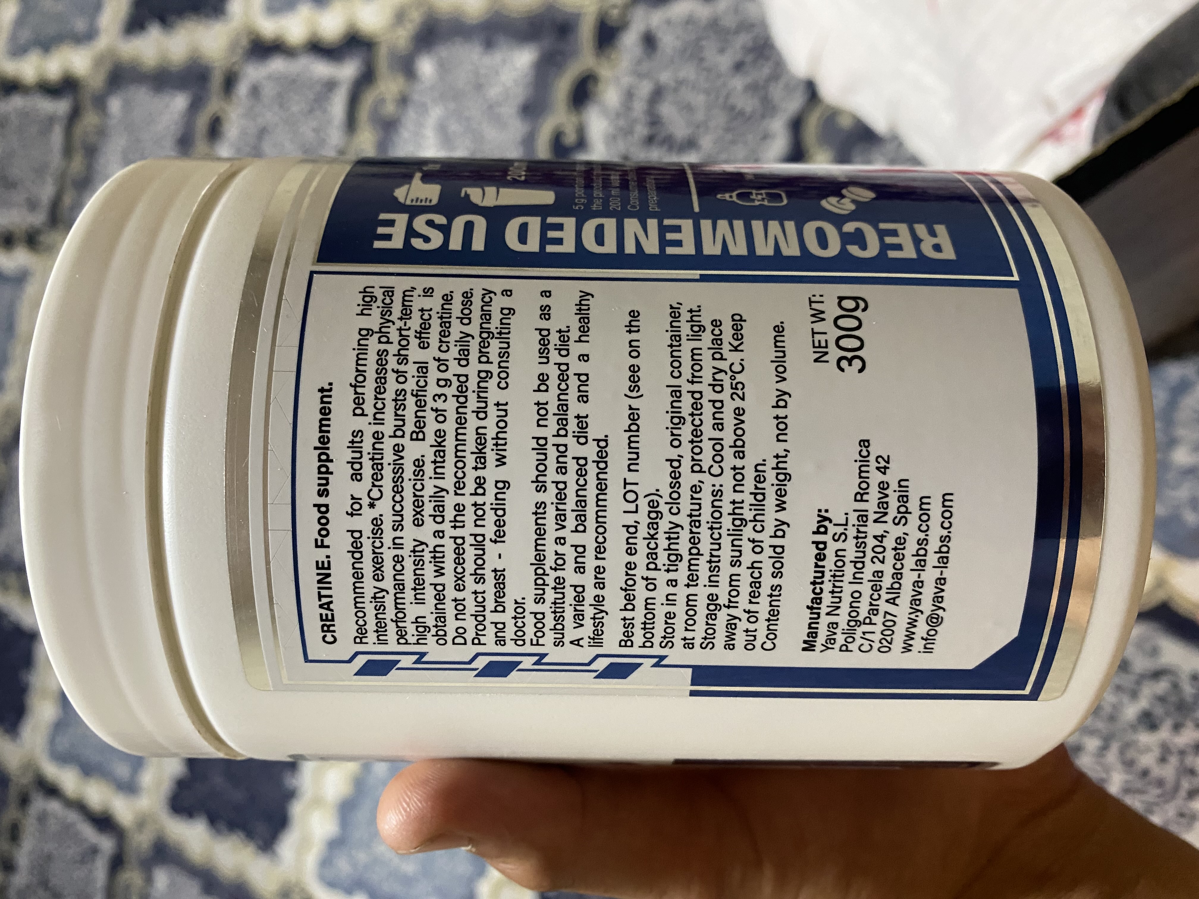 YAVA LABS CREATINE kukun, kapsula, mazza qo'shilgan