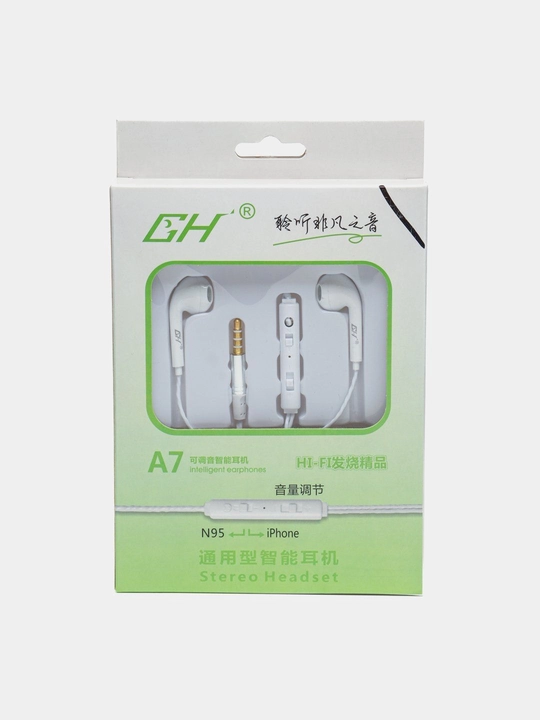 GH-A7 quloqchin mikrofonli, klassik, 3.5 mm audio - 