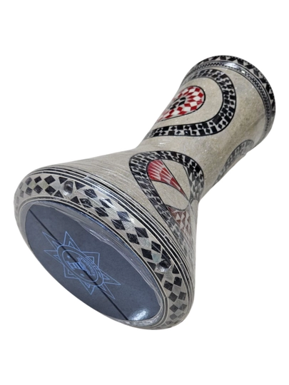 Дарбука – литая из алюминия — CHOLGU-DARBUK1-БЕЖЕВ