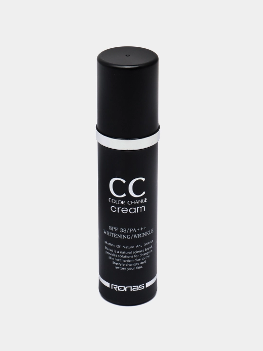 Tonal krem Ronas CC, teri rangini sozlovchi SPF 38/PA+++, 50 ml