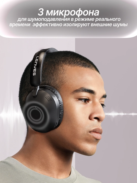 Беспроводные наушники Lenyes LH28 ANC, накладные, с шумоподавлением, с кейсом, комфортные