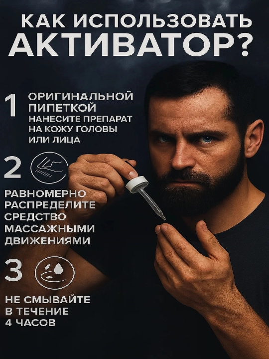 Миноксидил 10%,12.5% + мезороллер, средство против выпадения волос, активатор роста, 60 мл