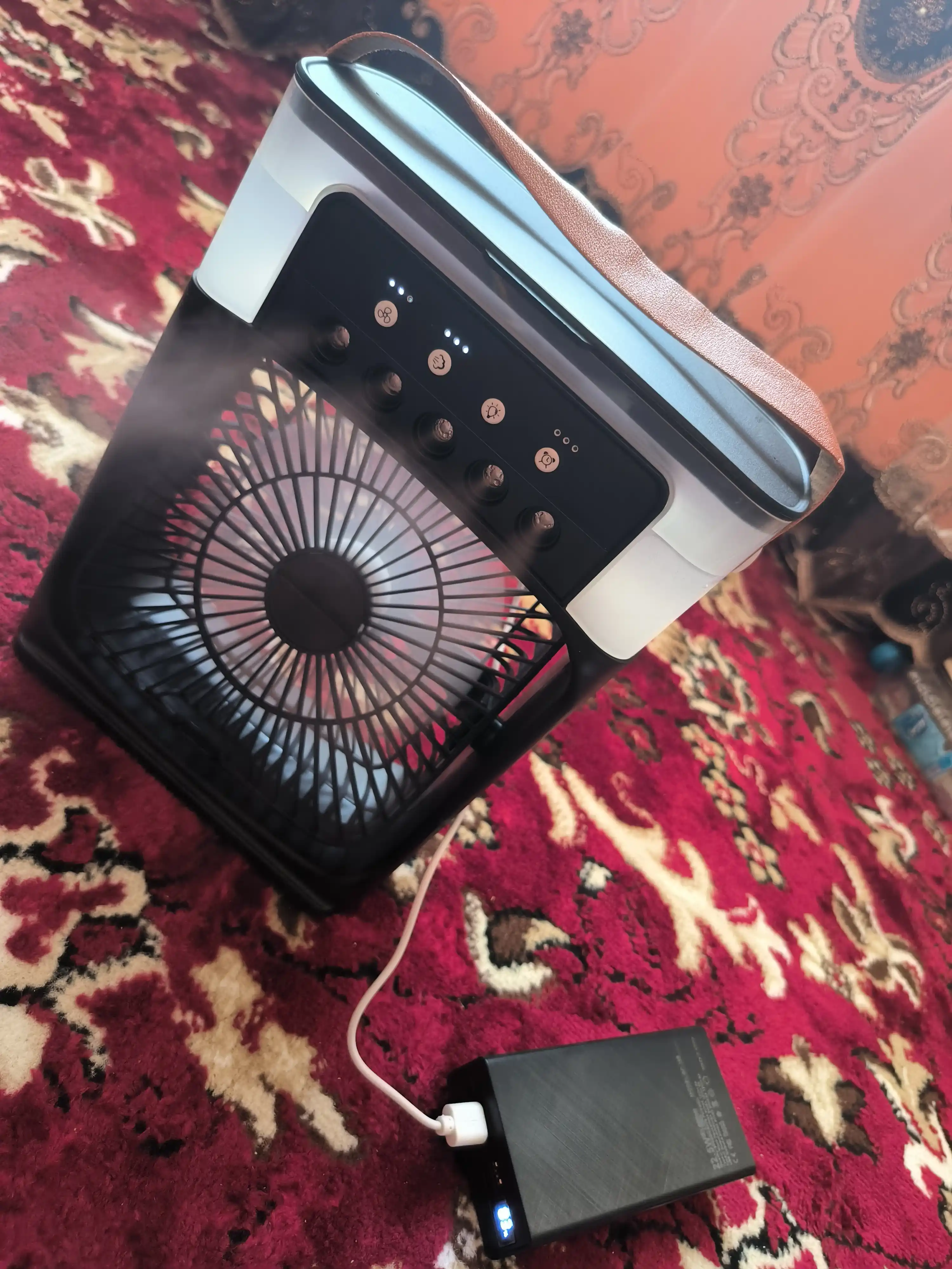 Portativ mini ventilyator-konditsioner, namlagich,havo tozalagich va sovutgich, 3 ta 1 da