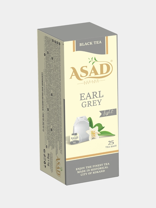 Черный чай Asad фруктовый, 25 пакетиков, вкус клубника,малина, лимон,бергамот