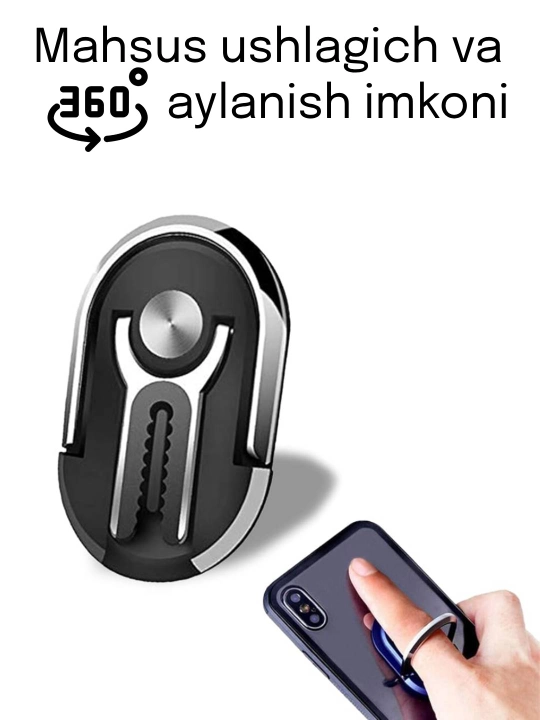 Telefon va smartfonlar uchun universal zamonaviy podstavka, holder