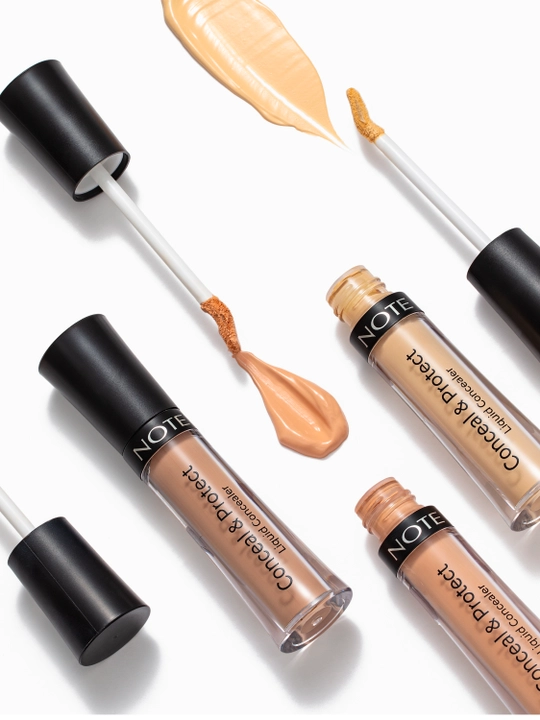 NOTE Conceal & Protect Liquid Concealer, 4.5 ml — ko‘z tagi uchun konsiler, yopish