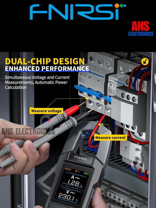FNIRSI DMC‑100 — интеллектуальные токоизмерительные клещи‑мультиметр
