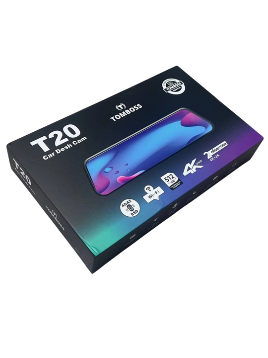 DVR TOMBOSS T20, Wi-Fi kuzatuvi, 4K format, 512GB chip, 1 yil kafolat