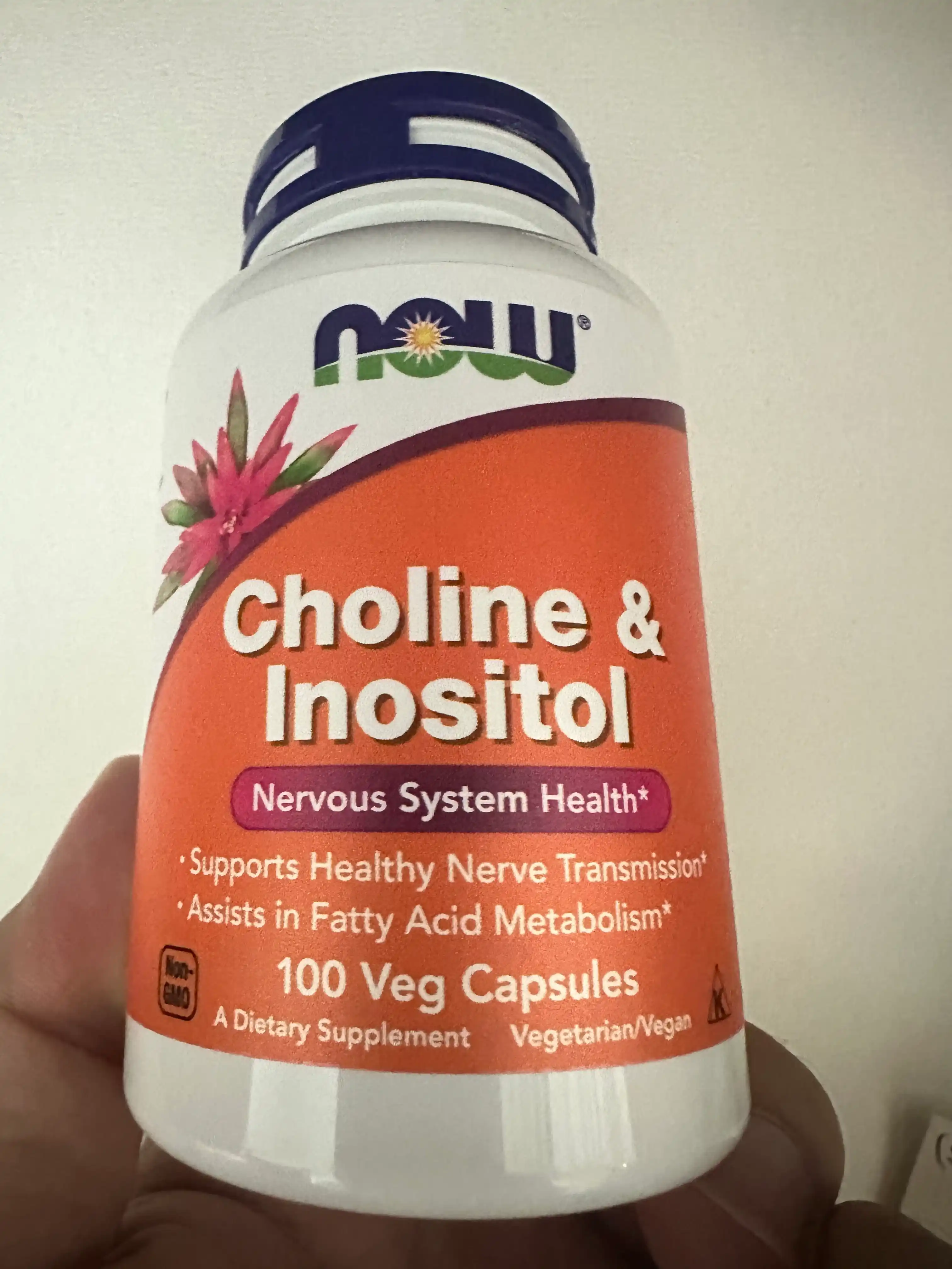 NOW Foods, xolin va Inositol, 100 kapsula