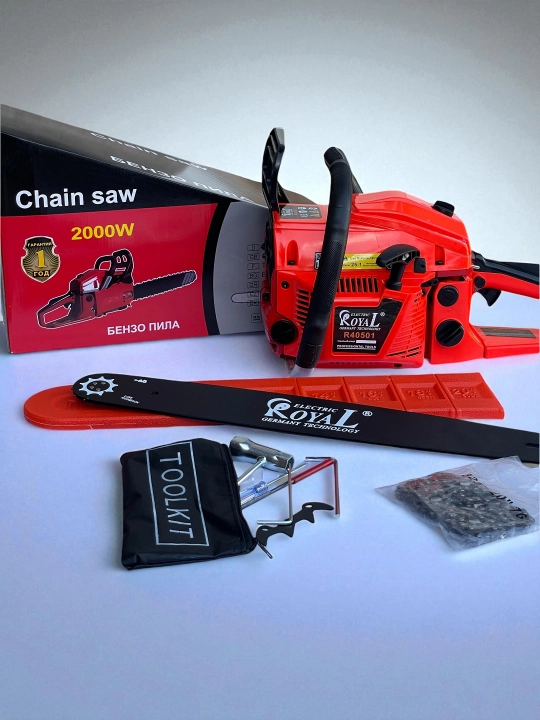 Benzinli motorli zanjirli arra ROYAL R40501, 2000 Vt