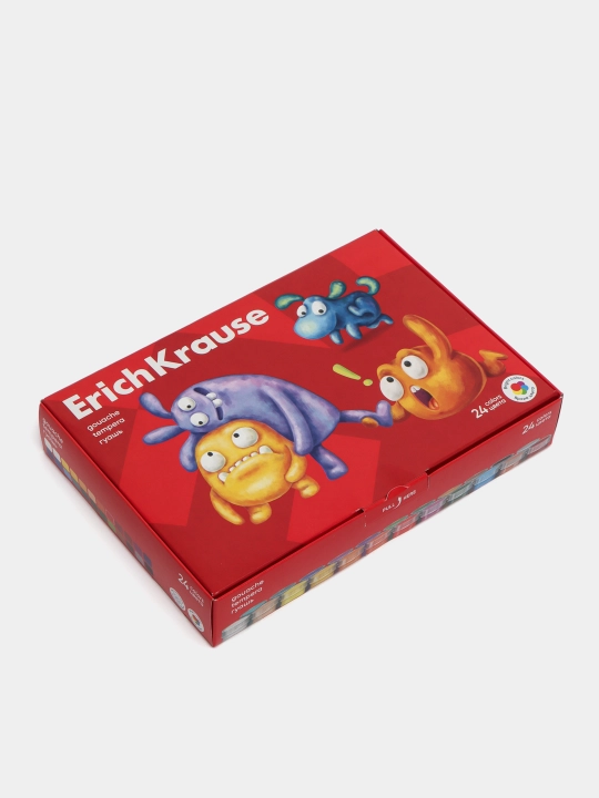 Klassik plastilini ErichKrause Jolly Friends 24 ta rang, stekli, 432 g - 