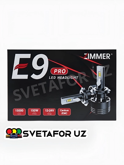 Zimmer LED lampalar E9 PRO, uzoq va past nur, faralar, tumanga qarshi faralar - 