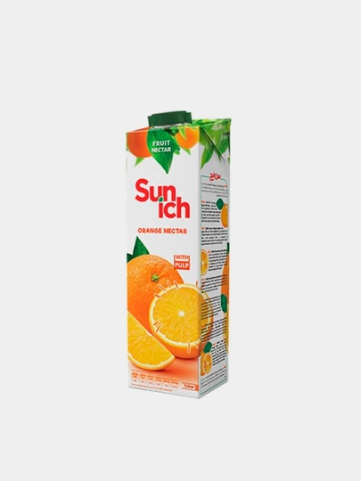 "Sunich" (TP) Orange Fruit Nectar with pulp, 1 Л — BARBICA-AHJFJSA