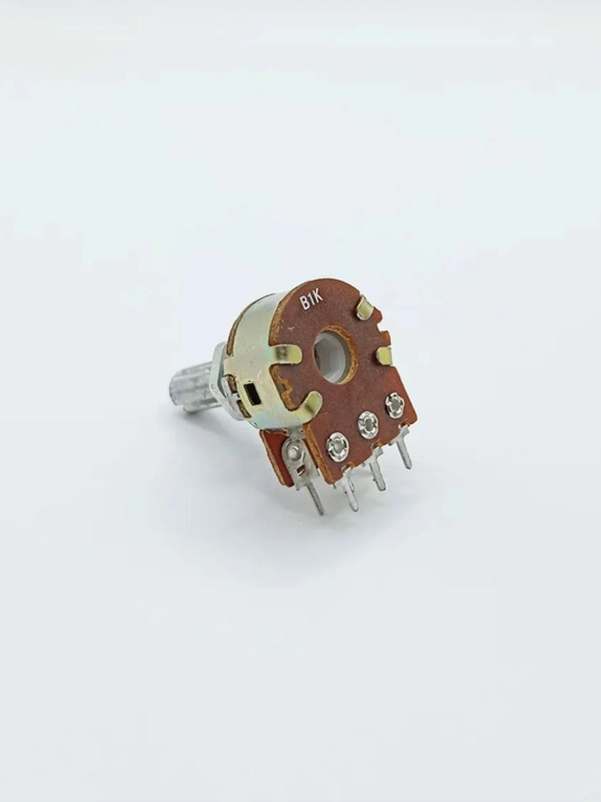 Potensiometr WH148-2 B1K L20mm 1kOm, 6 pinli, panel uchun