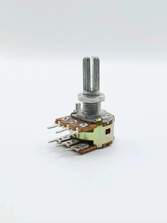 Potensiometr WH148-2 B1K L20mm 1kOm, 6 pinli, panel uchun