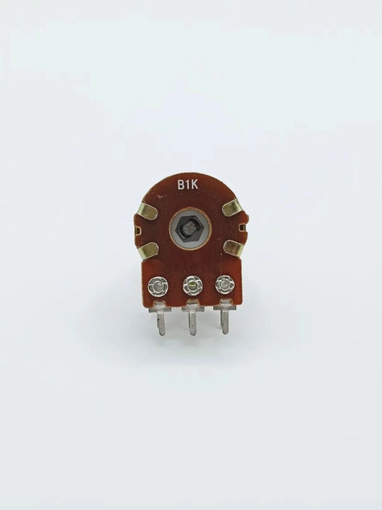 Potensiometr WH148-2 B1K L20mm 1kOm, 6 pinli, panel uchun