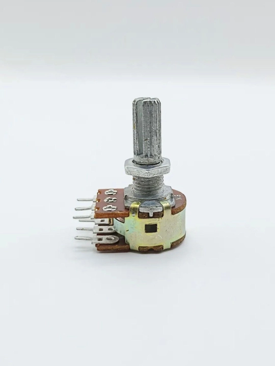 Potensiometr WH148-2 B1K L20mm 1kOm, 6 pinli, panel uchun