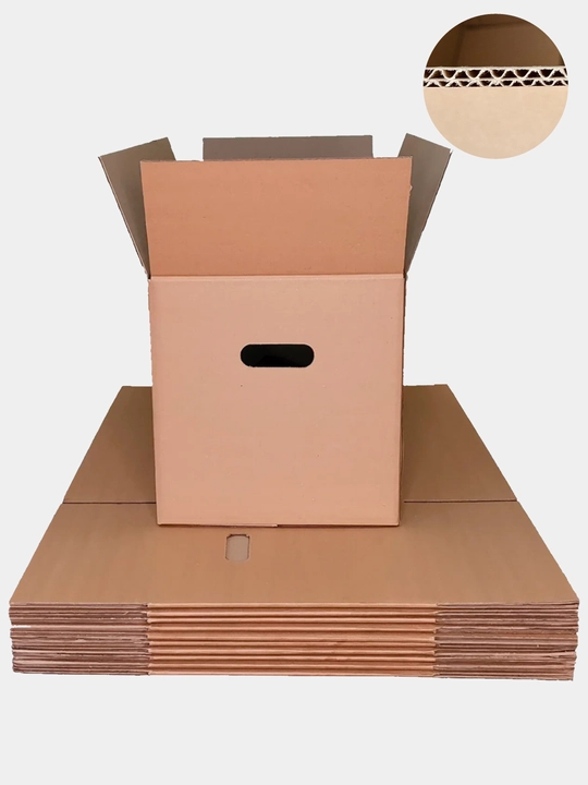 5 слойные коробки 45×30×30 см, с ручками, для переезда, хранения, маркетплейсов 3,5,10 шт