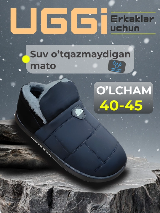 Erkaklar uchun, uggi, shippaklar, issiq mexli, uyda ko'chada kiyishga,4045