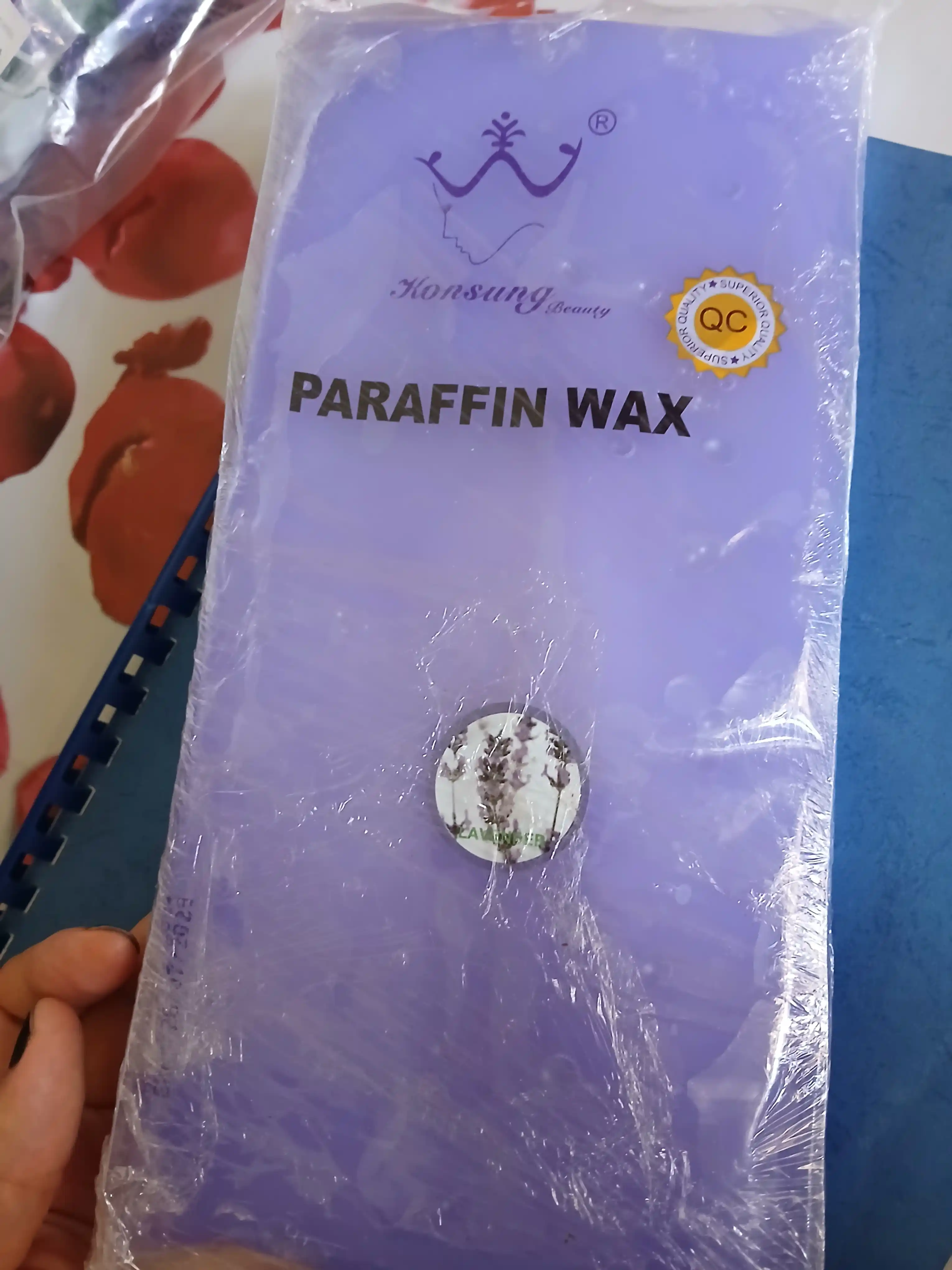 Kosmetik parafin, lavanda, jasmin, shaftoli, apelsin ekstraktlari bilan, 450 g