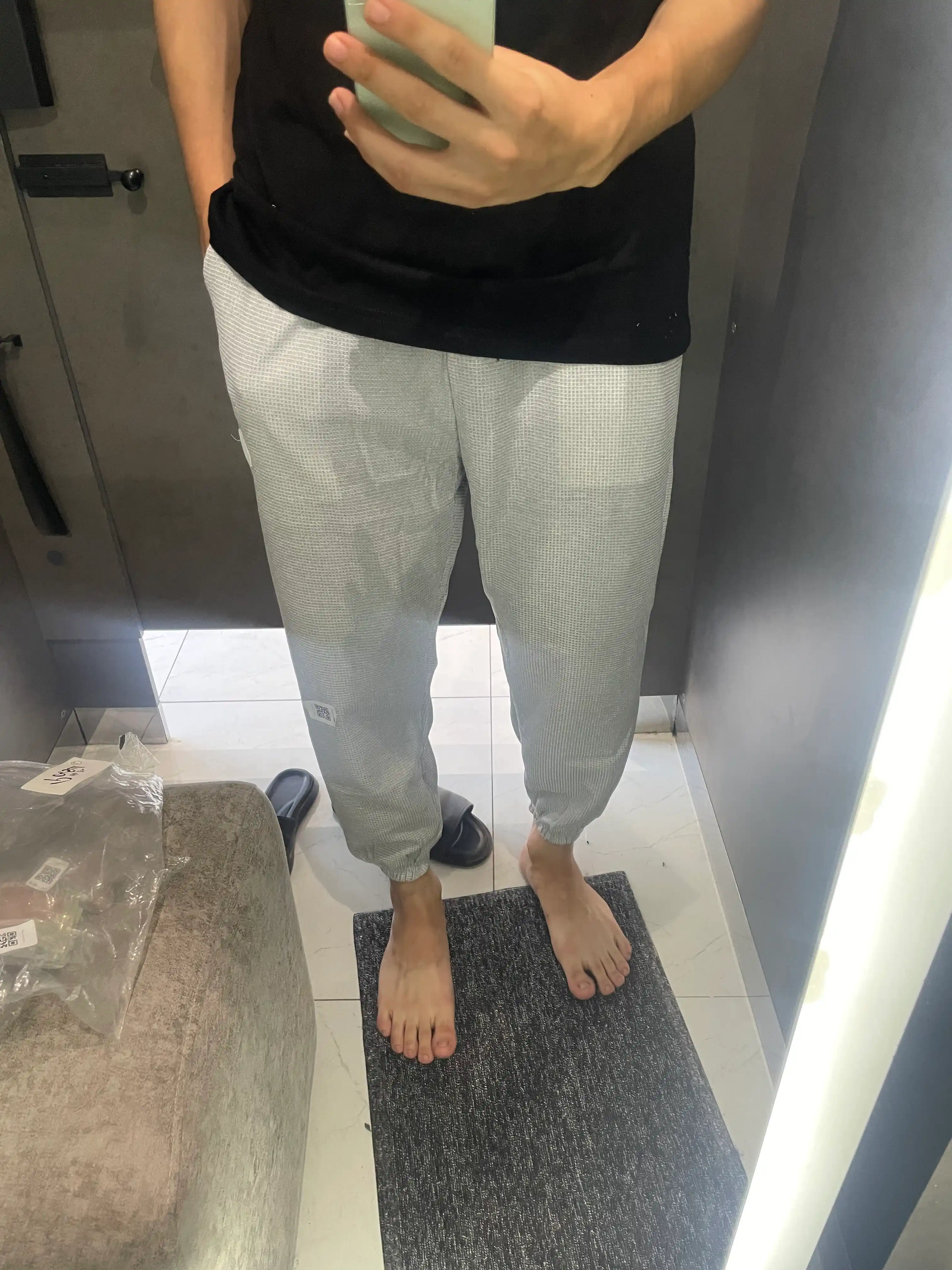 Kulrang erkaklar sport shimi