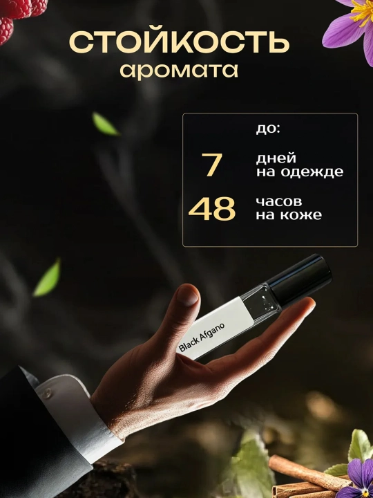 Erkaklar atiri Black afgano NASOMATTO-ga asoslangan