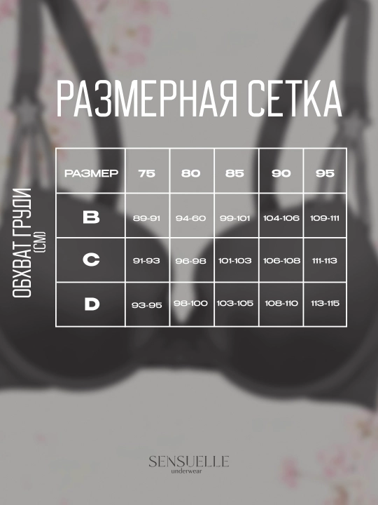 Ayollar ichki kiyimlari to‘plami, to‘r, siynaband va ichki kiyim, Push-up B va C chashka