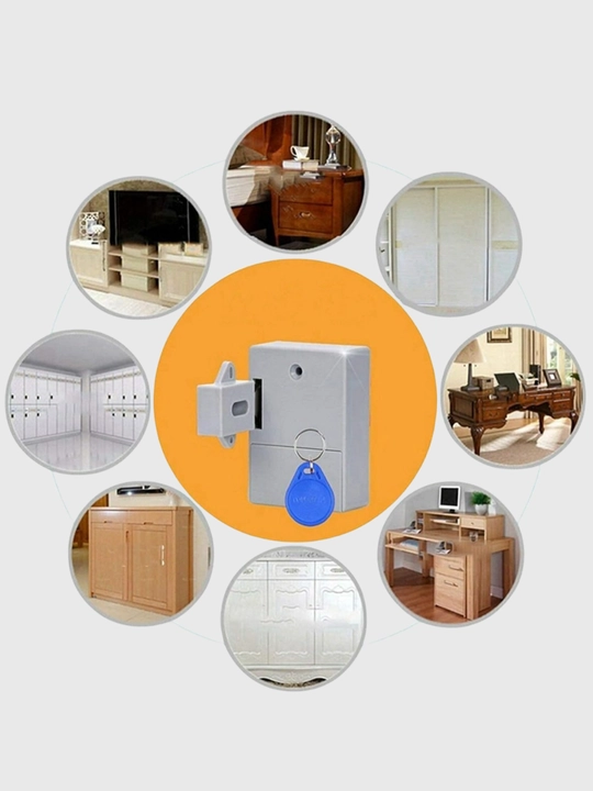 Elektron mebel qulfi RFID bilan – 2 ta kalitcha va 1 dona karta bilan